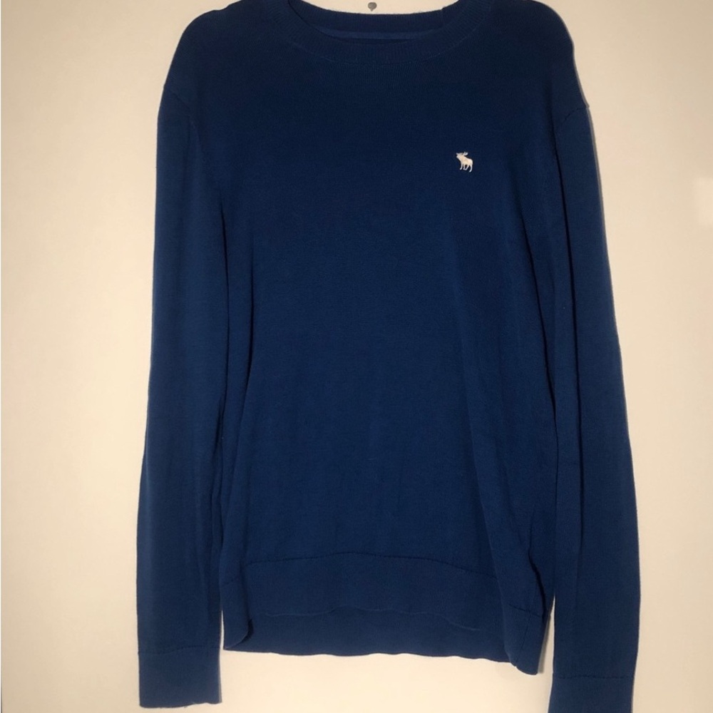 Abercrombie & Fitch Blue Crewneck Sweater in Size Large